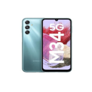 Samsung Galaxy M34 5G (Waterfall Blue,6GB,128GB)|120Hz sAMOLED  Display|50MP Triple No Shake Cam|6000 mAh Battery|4 Gen OS Upgrade & 5 Year  Security Update|12GB RAM with RAM+|Android 13|Without Charger