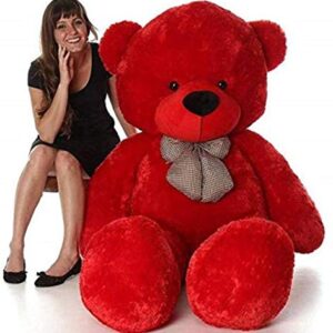 TrueloverTeddy Bear for Girls, Panda Teddy Bears, tady Bears Toys Big Size Latest 3 feet red New Edition