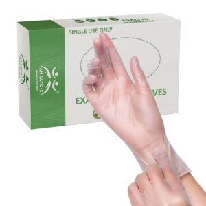 ..AM SAFE-X delivering the best Gloves For Kitchen Food Handling Food Prep Latex & Powder Free (80 Count, Large), Transparent, Pack of 1