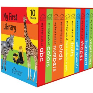 My First Library: Boxset of 10 Board Books for Kids Board book – Box