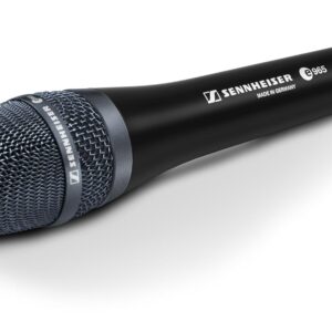 Sennheiser e965 Vocal Condenser Microphone | Shock-Mounted Capsule,Low-Cut Switch | 40-20k Hz | Ideal for Studio Recording, Podcasts, Live Performances,Conferences | Black